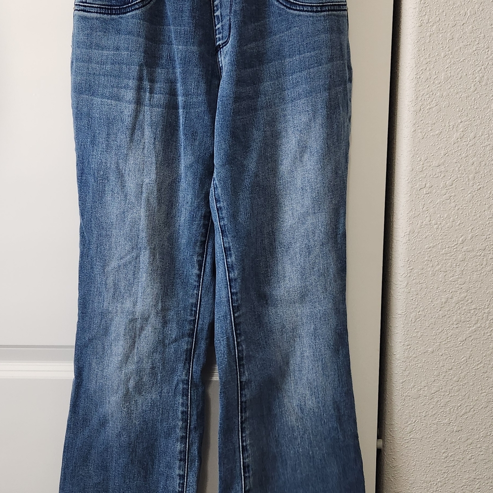 🤰🏽Indigo Blue Flare Wide Leg Jeans Blue